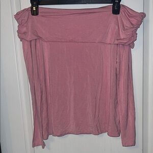 Maurices Pink Off-Shoulder Skirt